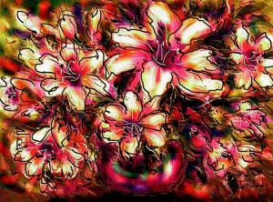Oriental Lilies By Natalie Holland